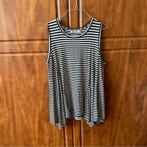 Nordstrom Chloe K striped swing tank